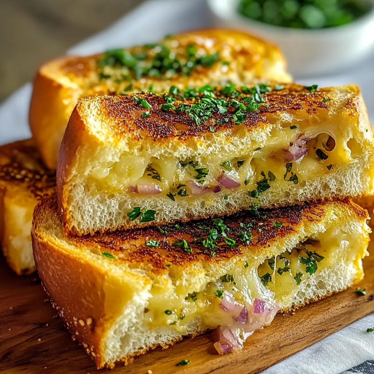 Bold & Buttery Cuban Garlic Bread Sandwiches