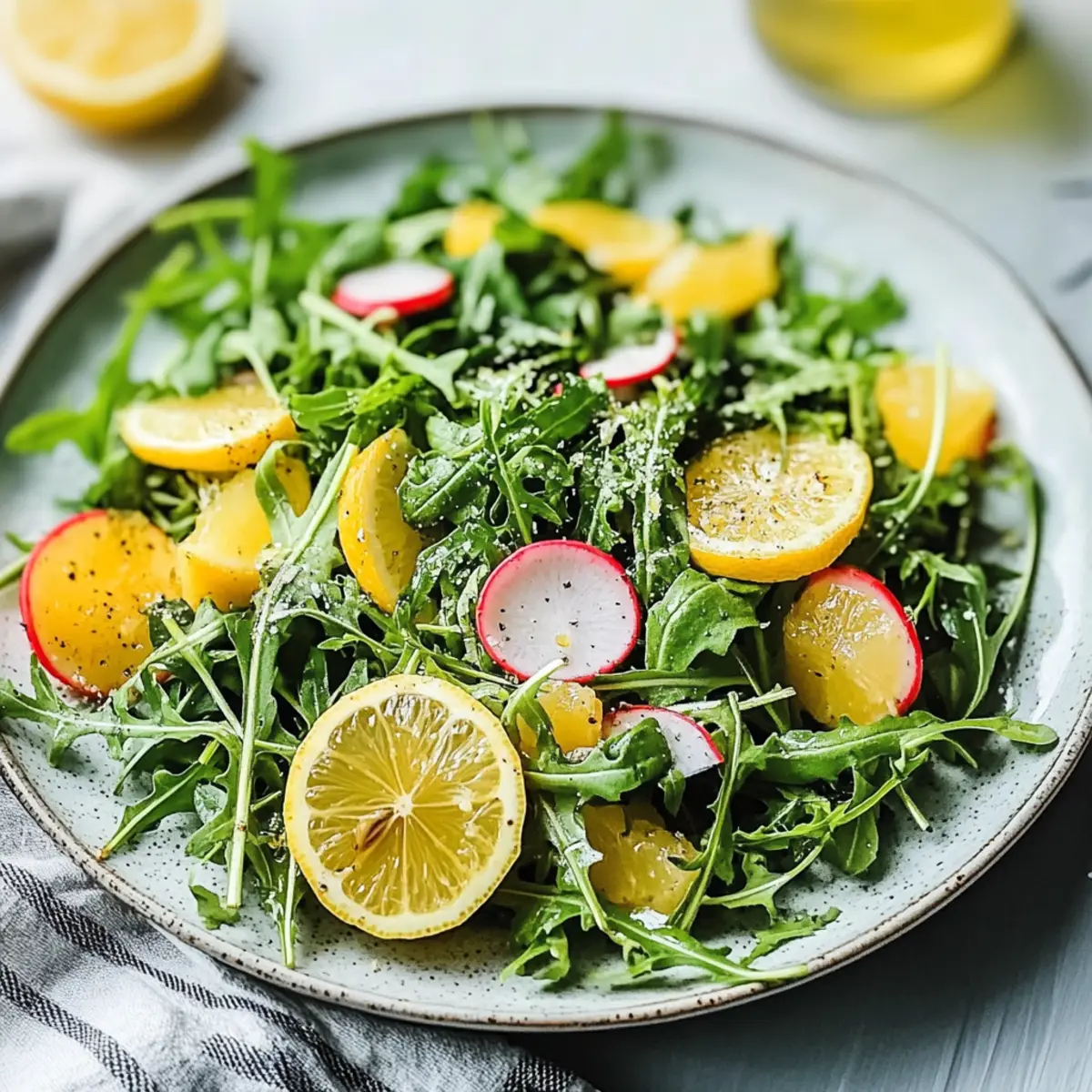Zesty Lemon Arugula Salad That Brightens Your Day