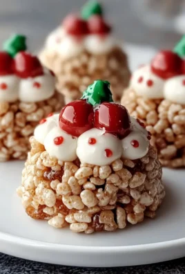 No-Bake Rice Krispie Christmas Puddings