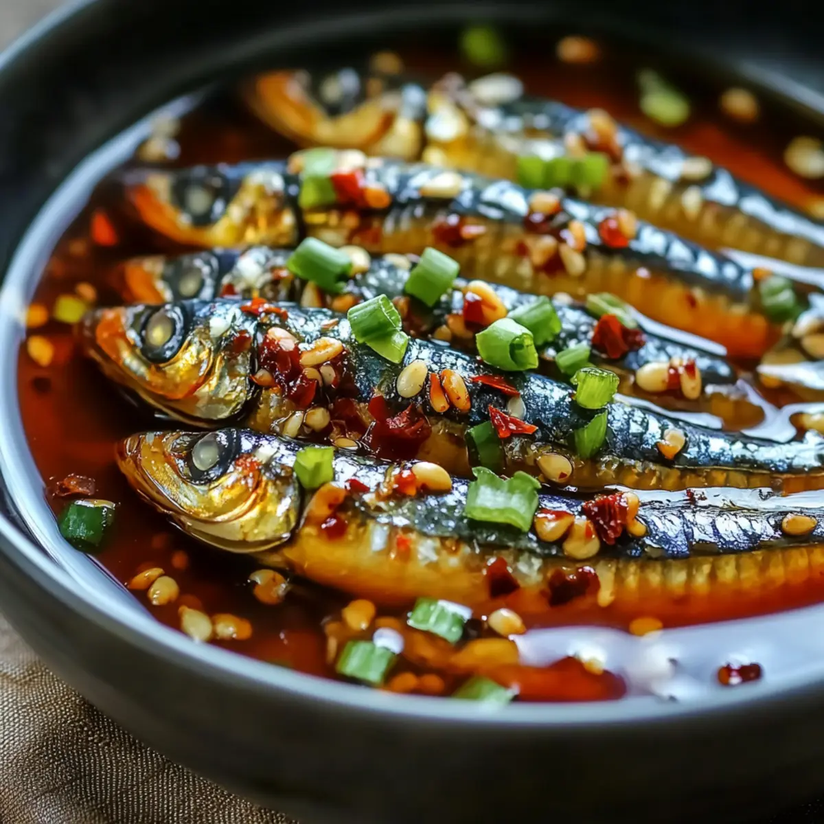 Quick Korean-Style Braised Sardines in Spicy Soy Sauce Bliss