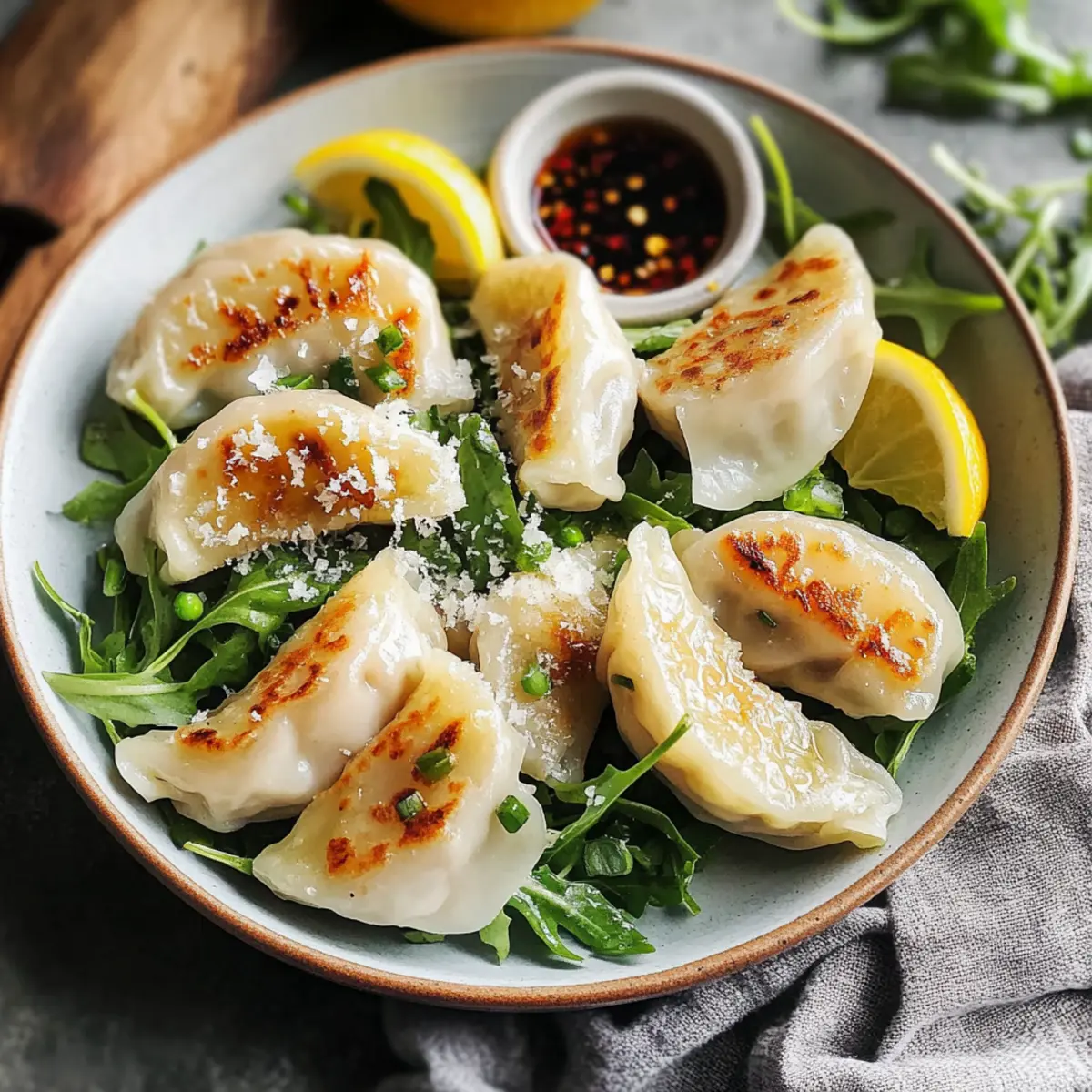 Zesty Lemon Arugula Salad with Parmesan Cravings Unleashed