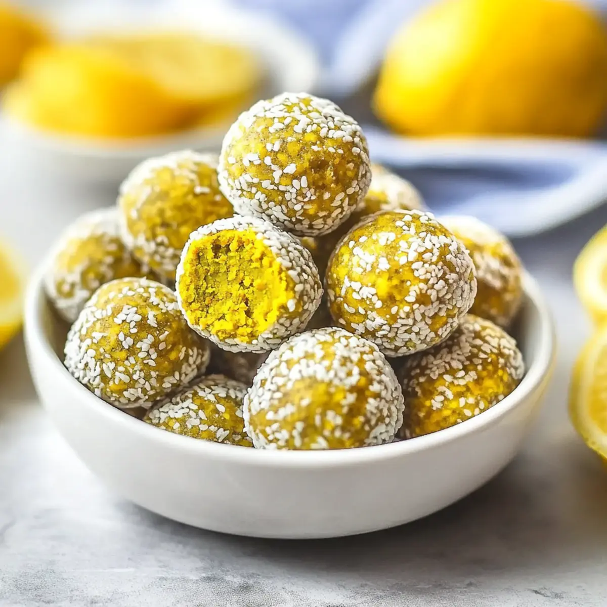 Energize Your Day with Delicious Lemon Turmeric Energy Balls