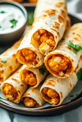Spicy Buffalo Cauliflower Taquitos for a Flavorful Treat