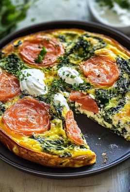 Delicious Cottage Cheese Frittata with Kale and Salmon Magic