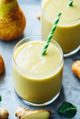 Energizing Pear Ginger Smoothie for a Fresh Start