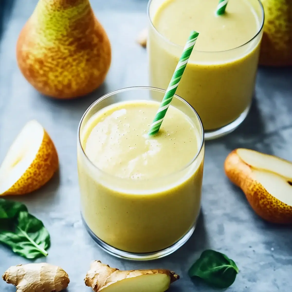 Energizing Pear Ginger Smoothie for a Fresh Start