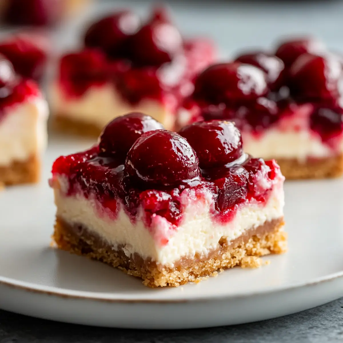 Cherry Cheesecake Bars