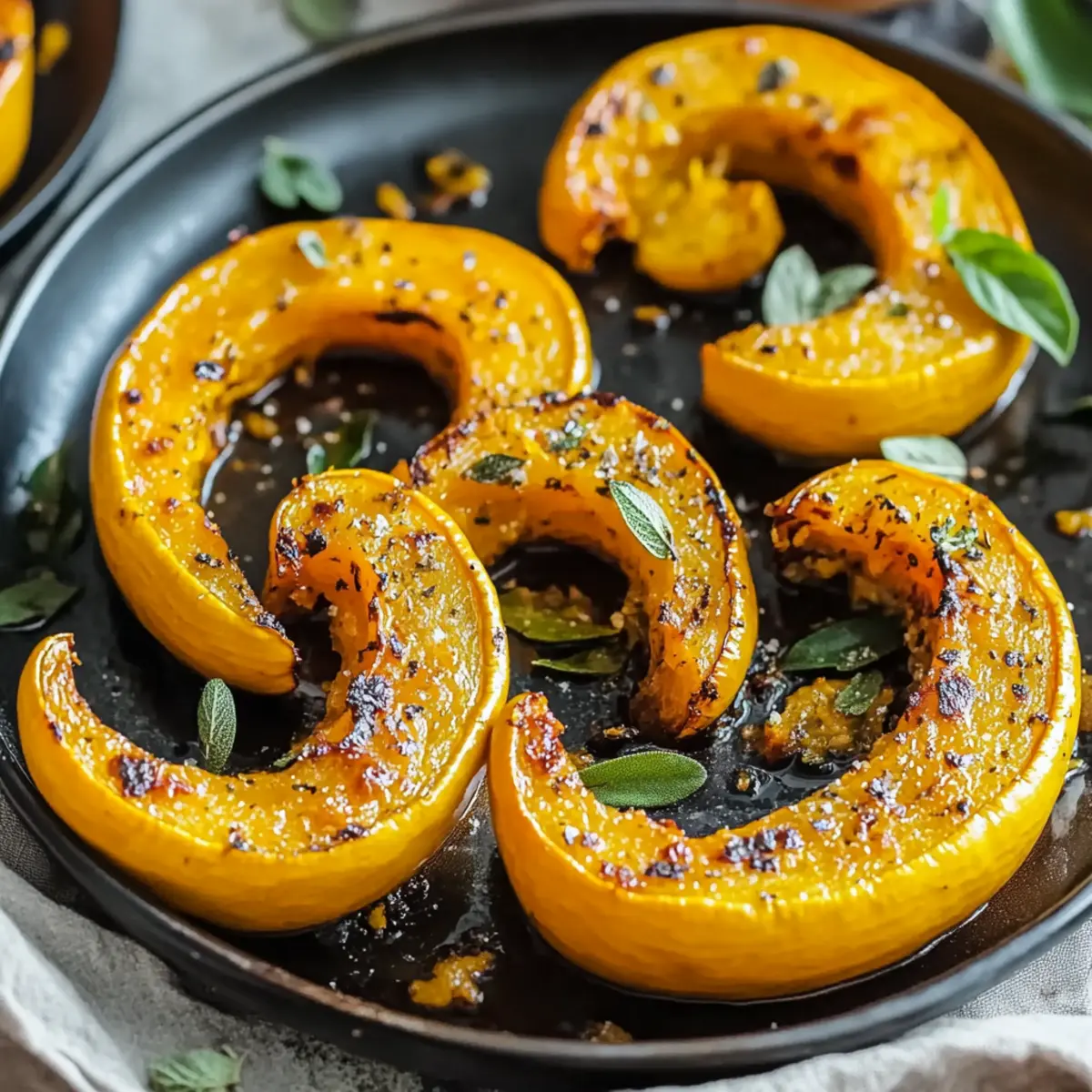 Savory Roasted Delicata Squash Half Moons You’ll Love