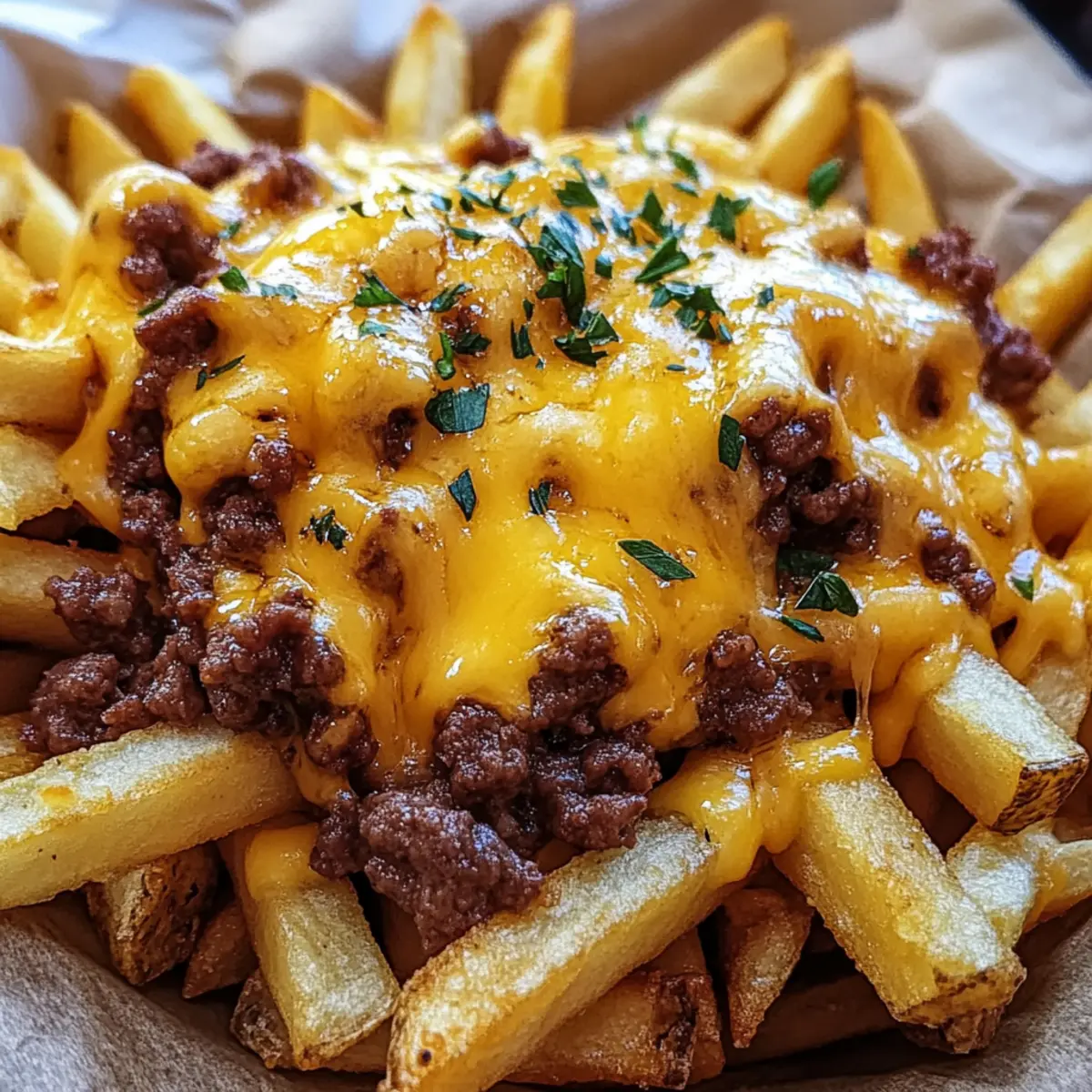 Ultimate Cheese Fries with Beef for a Totally Irresistible Snack