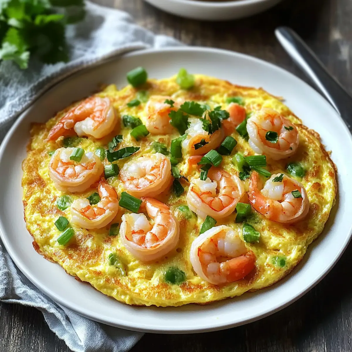 Delicious Chinese Shrimp Omelette Ready in Just 10 Minutes