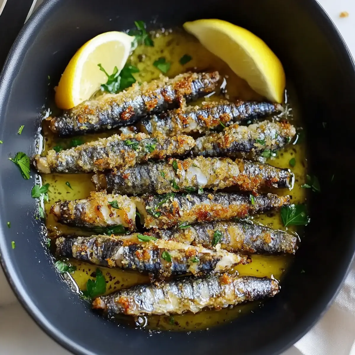 Herb Crusted Roasted Sardines: A Flavorful Seafood Delight