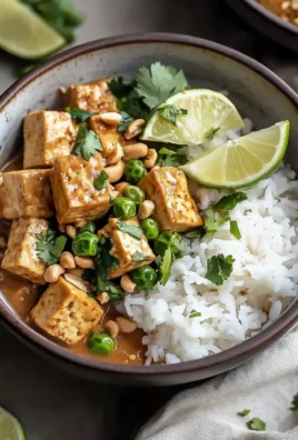 Savory Peanut Tofu with Coconut Rice for Cozy Nights