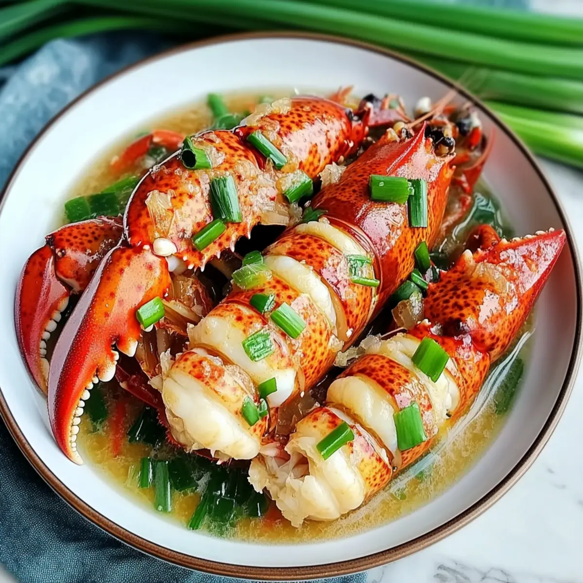 Mouthwatering Cantonese Style Ginger Scallion Lobster Recipe