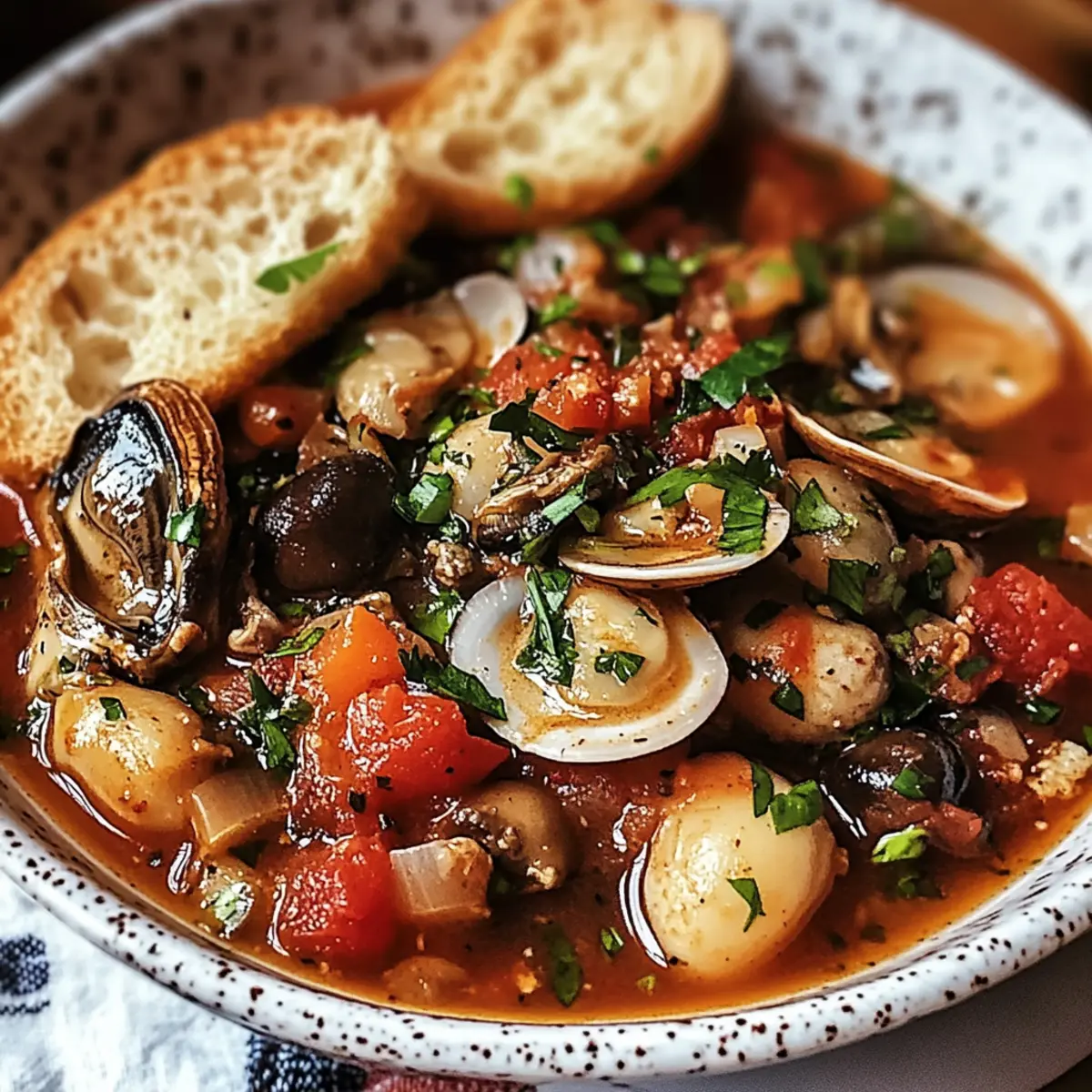 Savory King Oyster Mushroom Cioppino for Cozy Nights