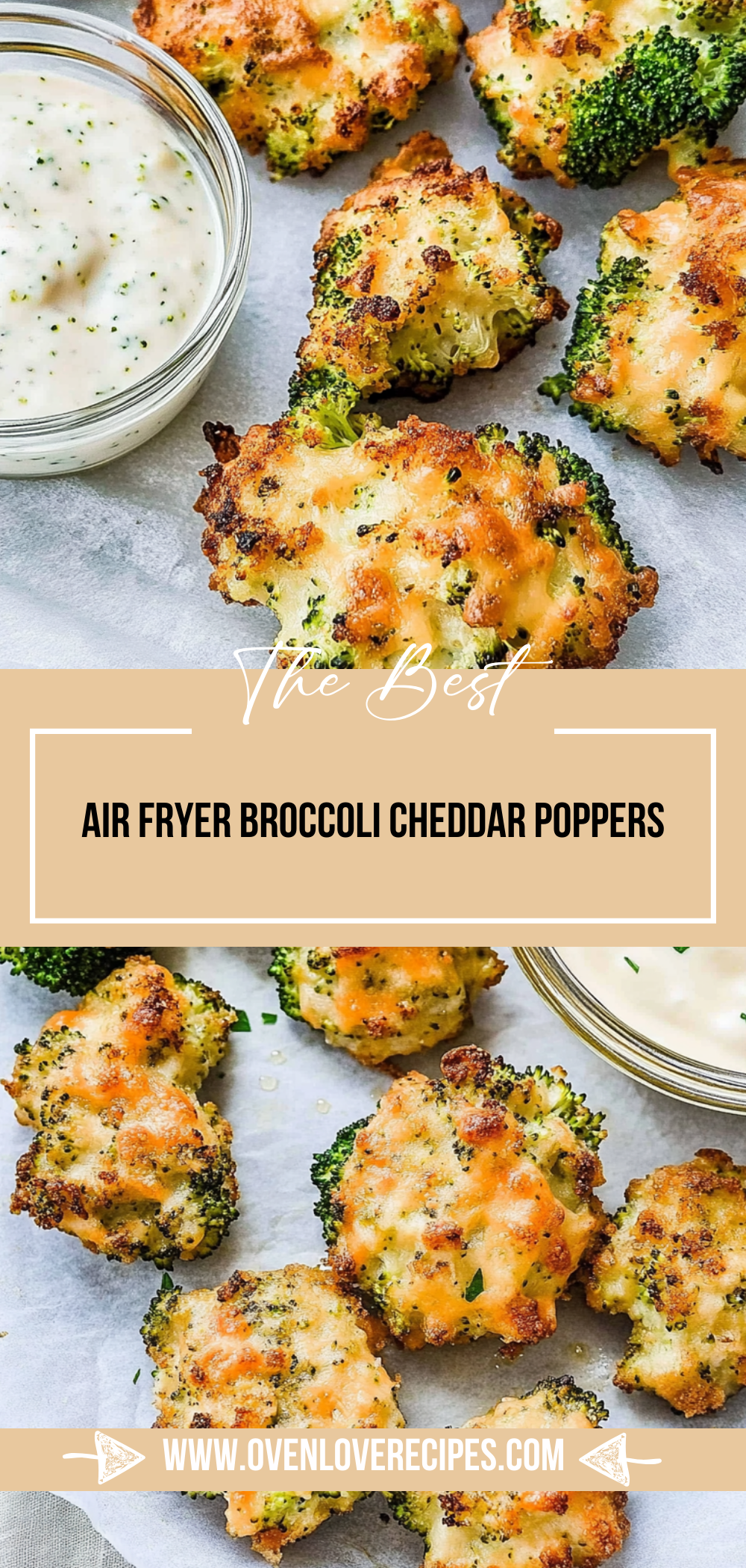 Air Fryer Broccoli Cheddar Poppers