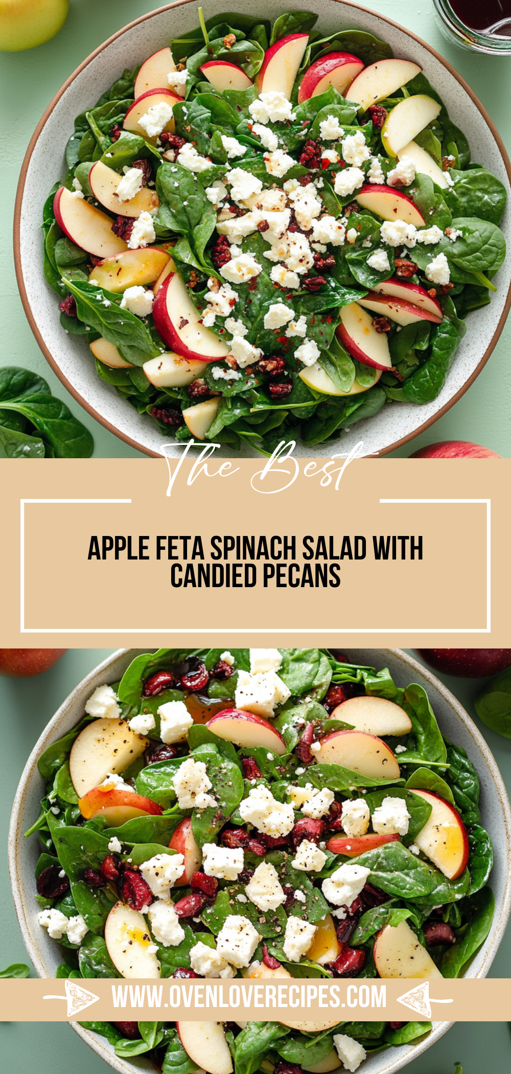 Apple Feta Spinach Salad