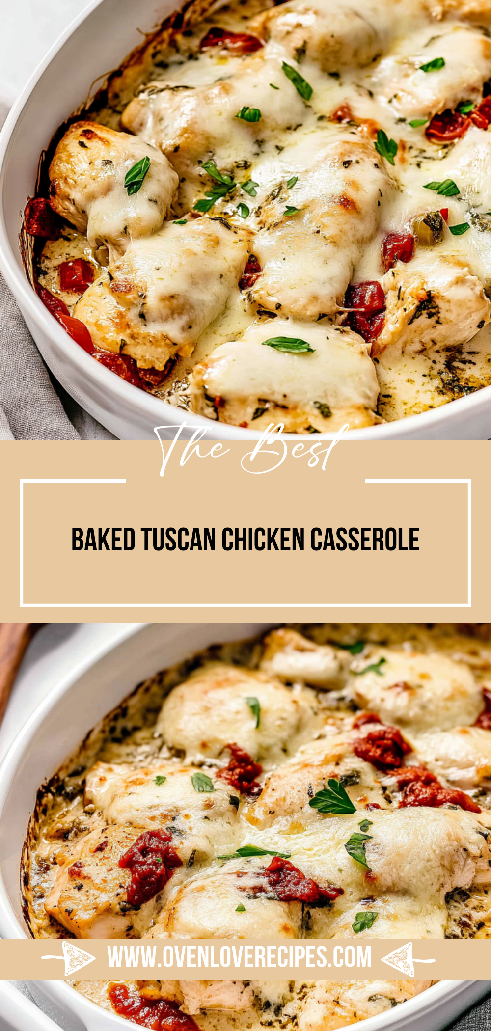Baked Tuscan Chicken Casserole