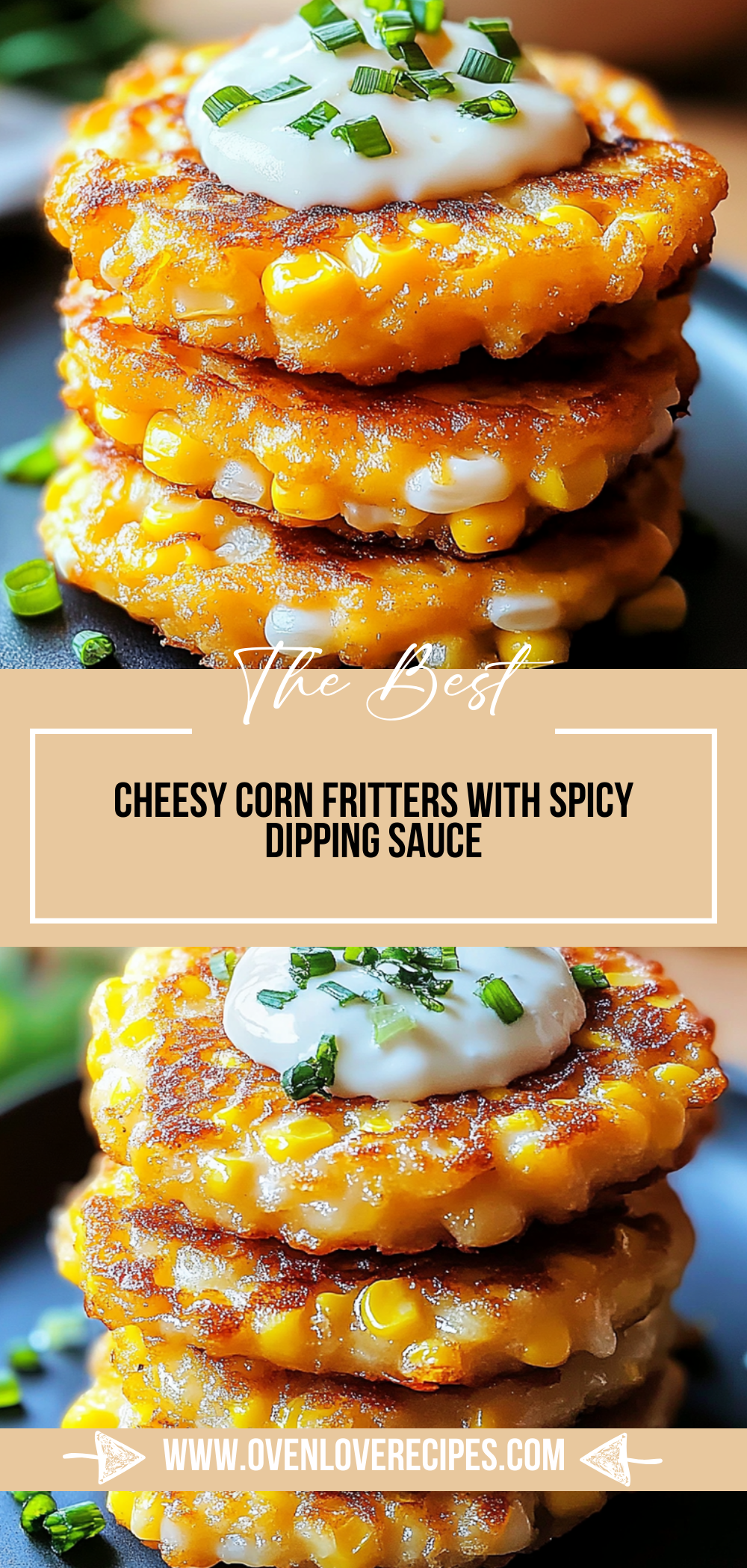 Cheesy Corn Fritters