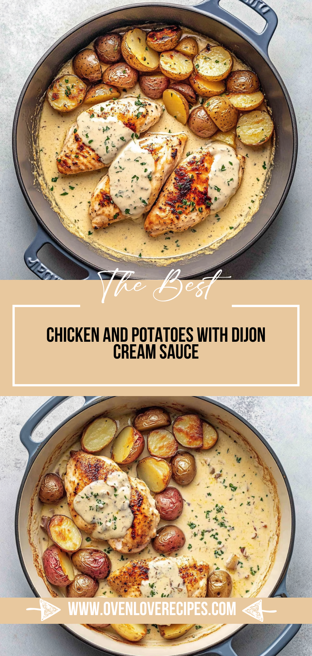 Chicken and Potatoes with Dijon Cream Sauce