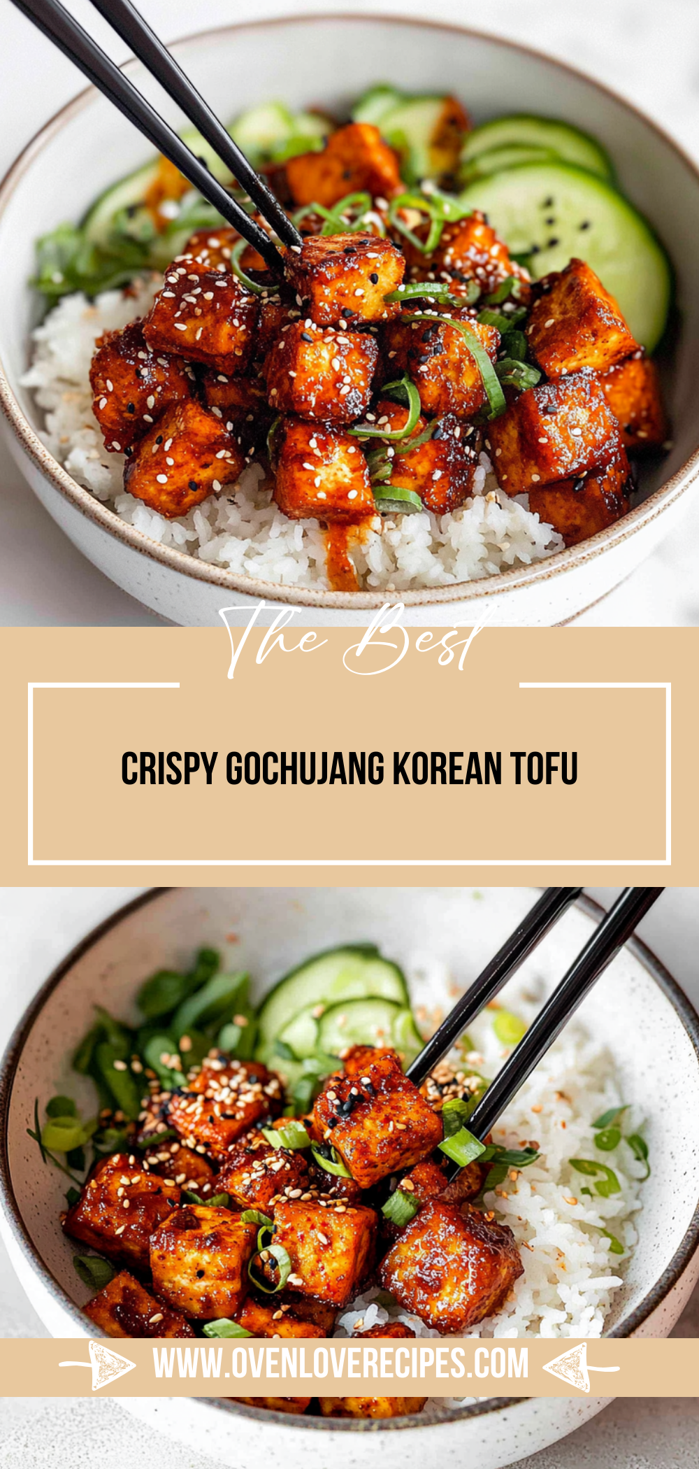 Crispy Gochujang Korean Tofu