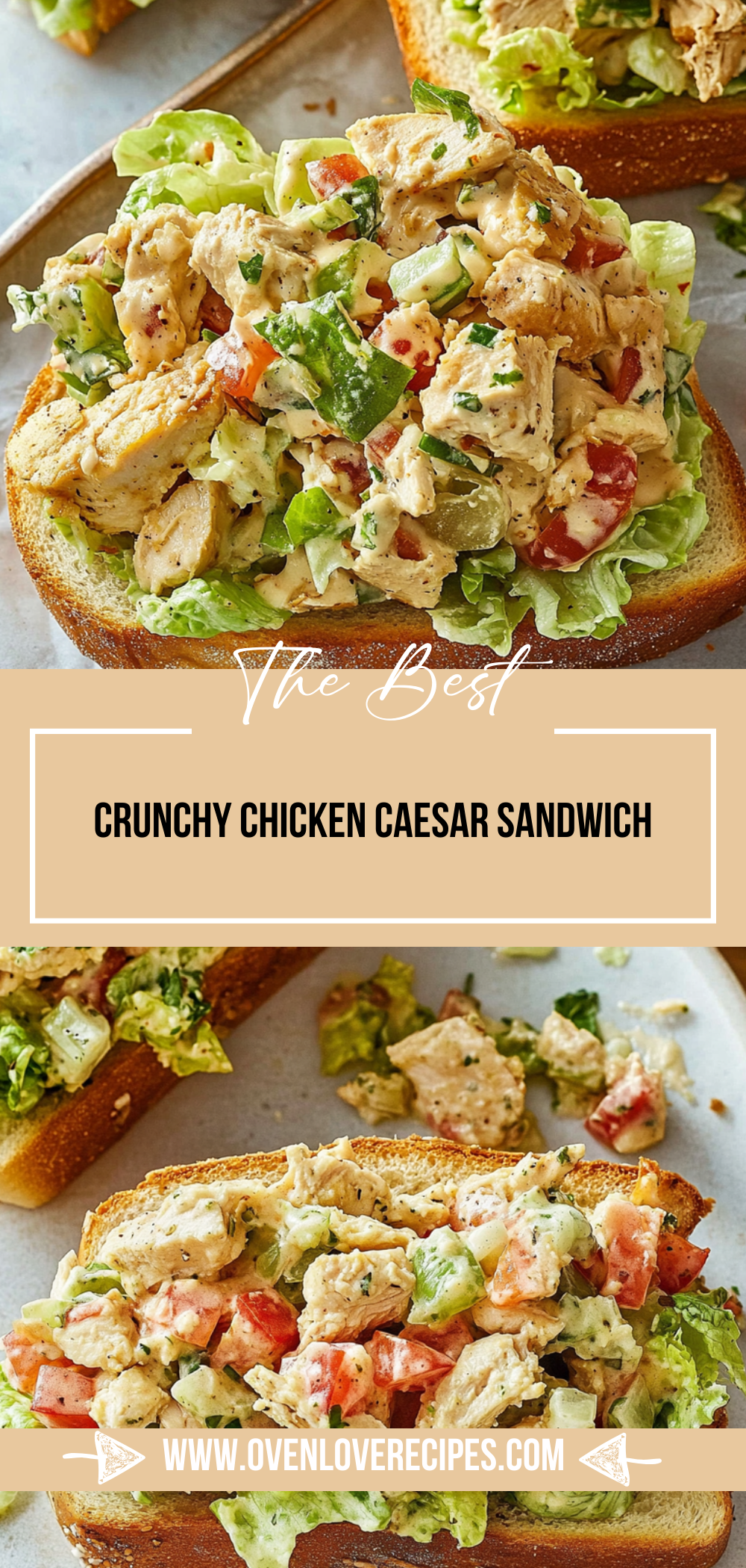 Crunchy Chicken Caesar Sandwich