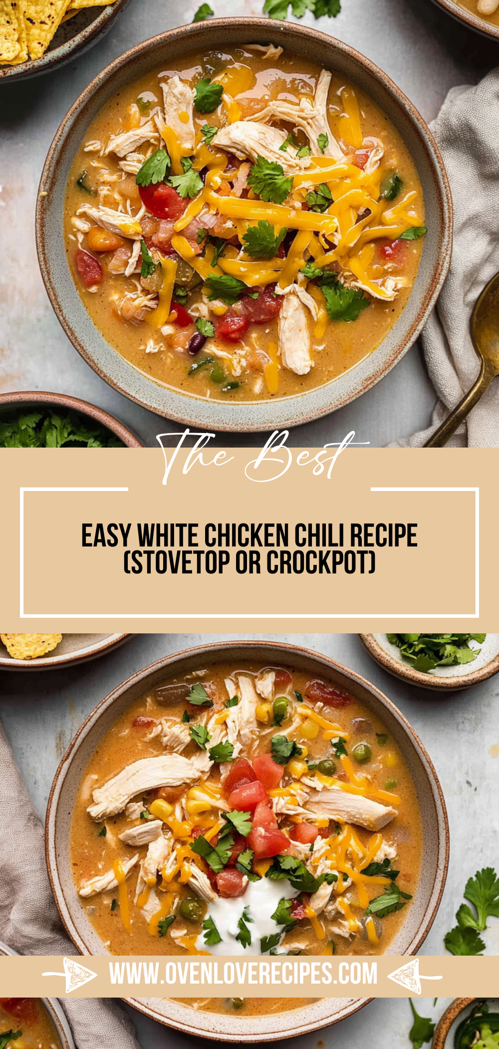 Easy White Chicken Chili Recipe (Stovetop or Crockpot)