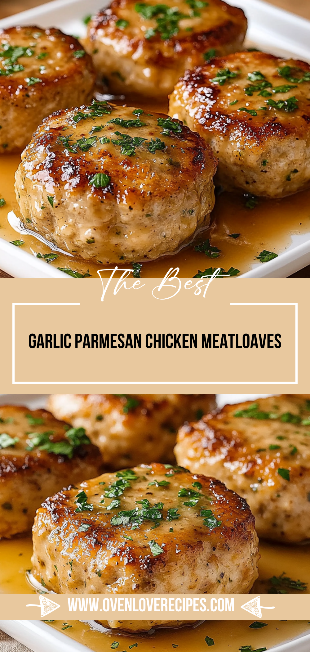 Garlic Parmesan Chicken Meatloaves