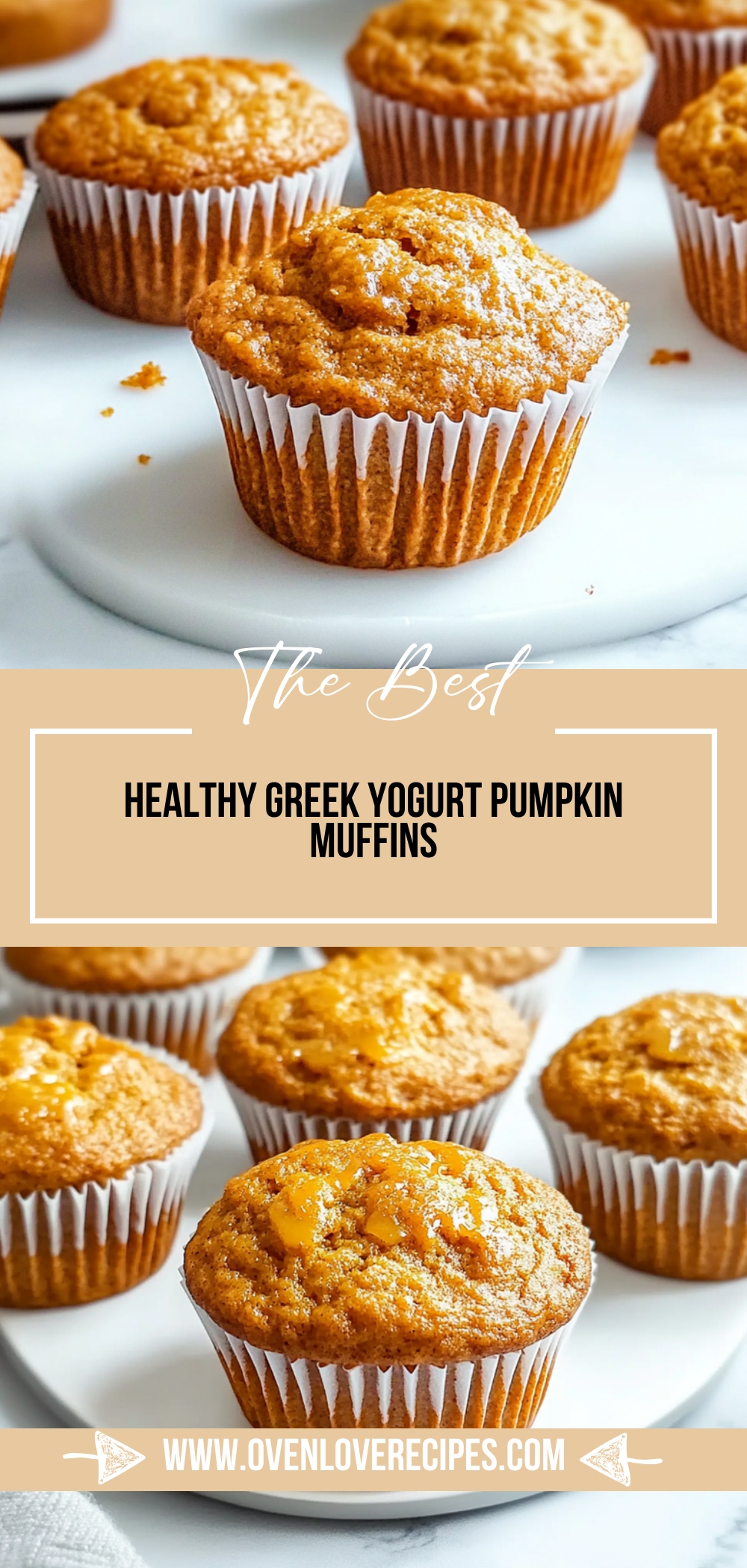 Healthy Greek Yogurt Pumpkin Muffins