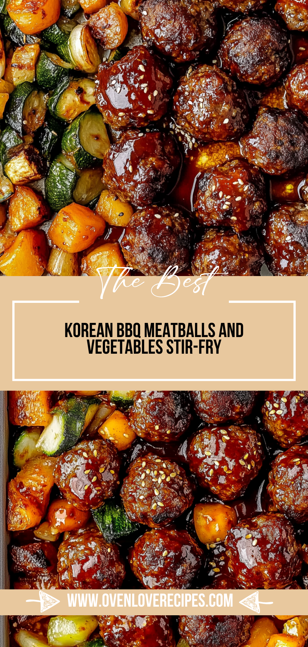 Korean BBQ Meatballs and Vegetables