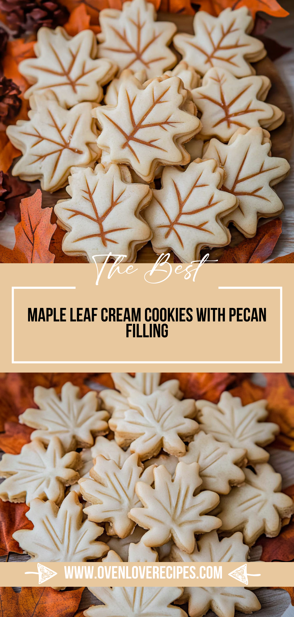 Maple Leaf Cream Cookies
