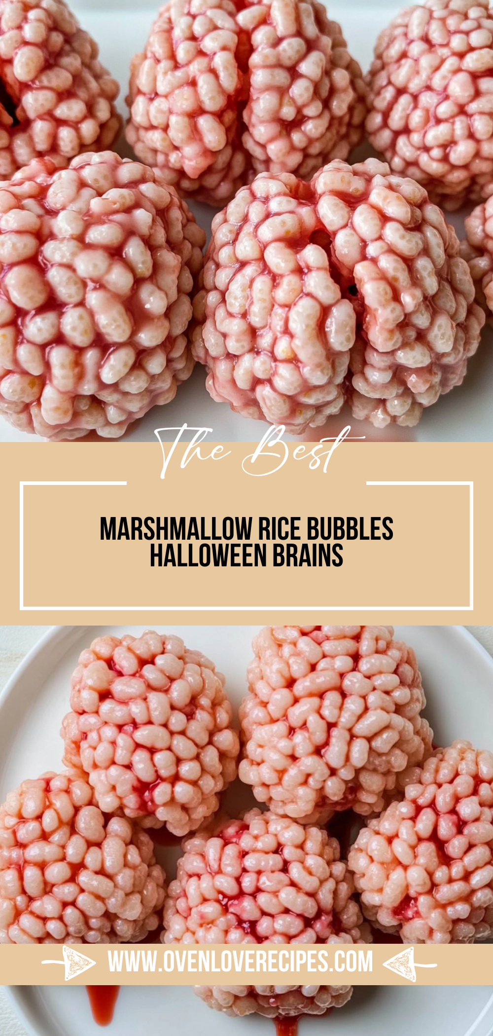 Marshmallow Rice Bubbles Halloween Brains
