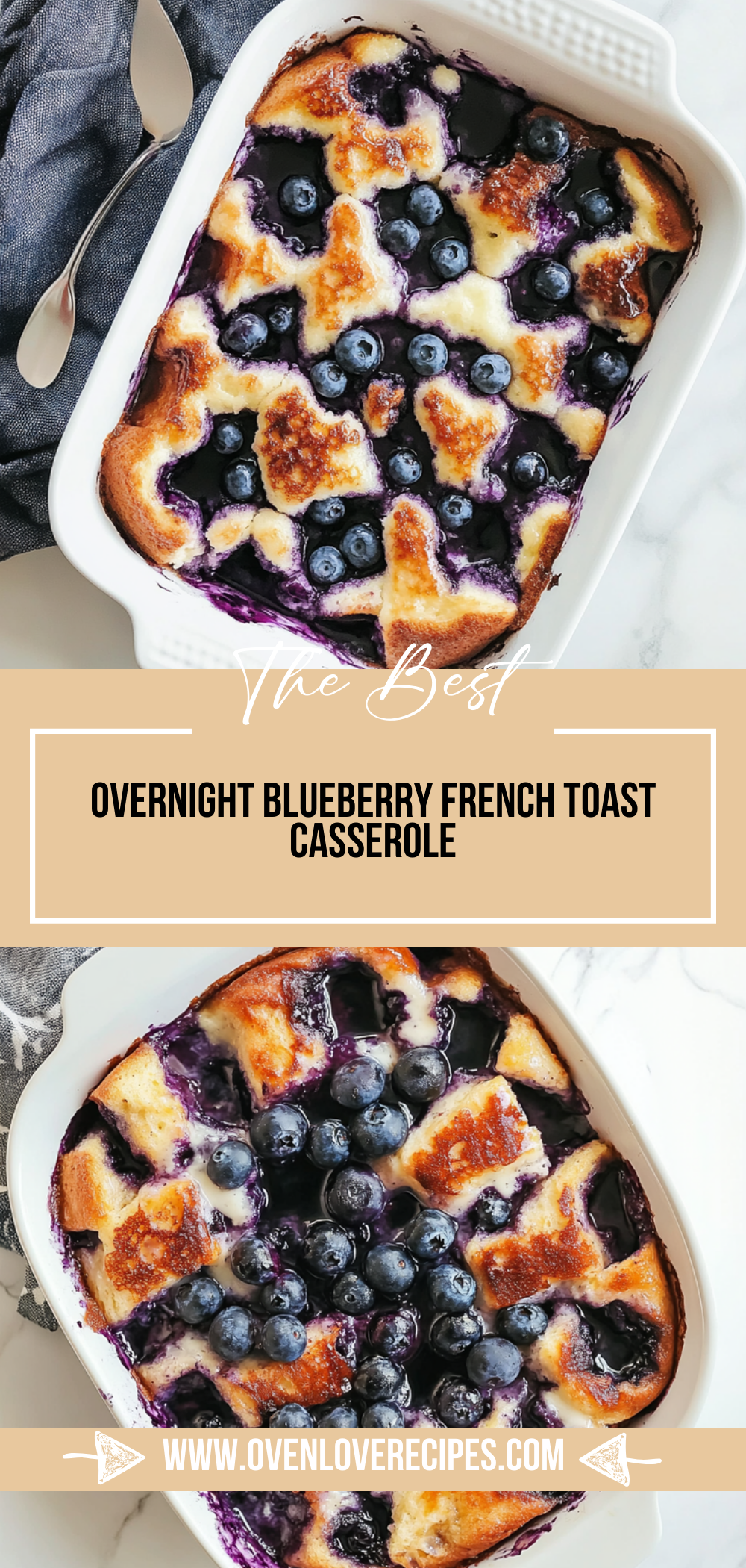 Overnight Blueberry French Toast Casserole