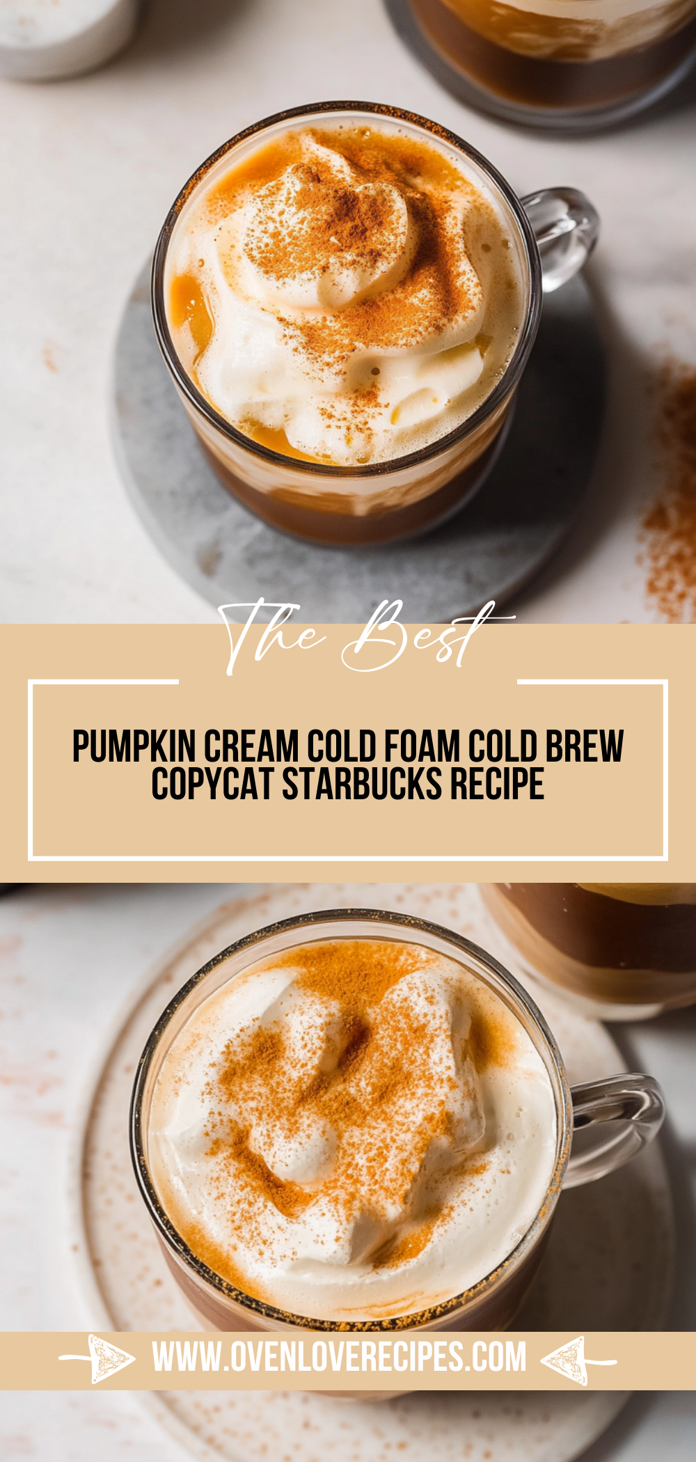 Pumpkin Cream Cold Foam Cold Brew (Copycat Starbucks Recipe)