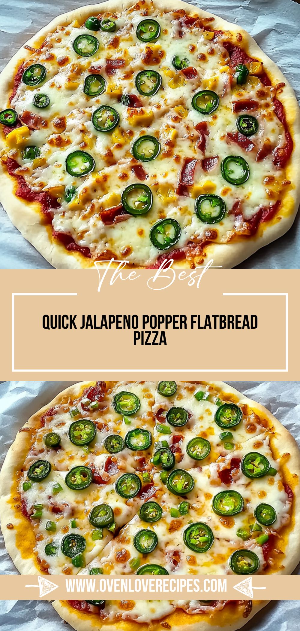 Quick Jalapeno Popper Flatbread Pizza