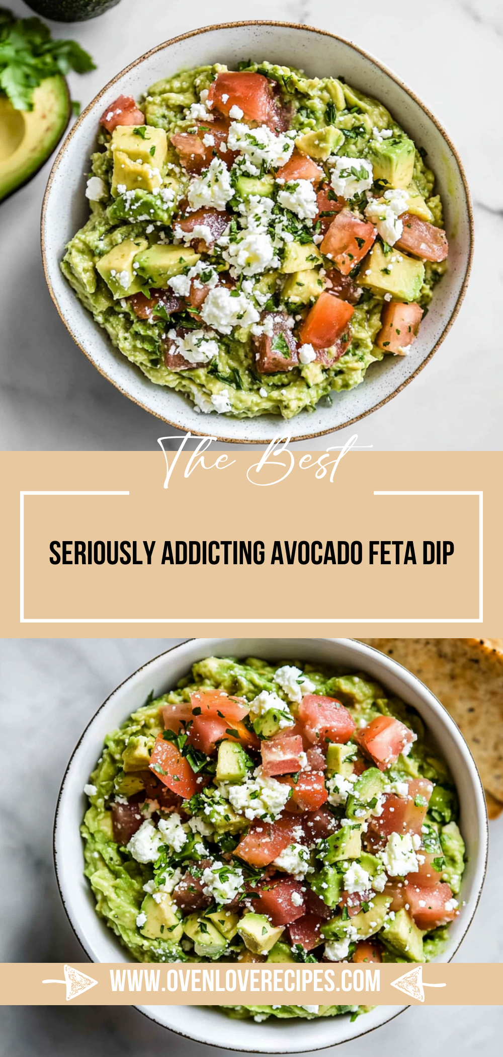 Seriously Addicting Avocado Feta Dip