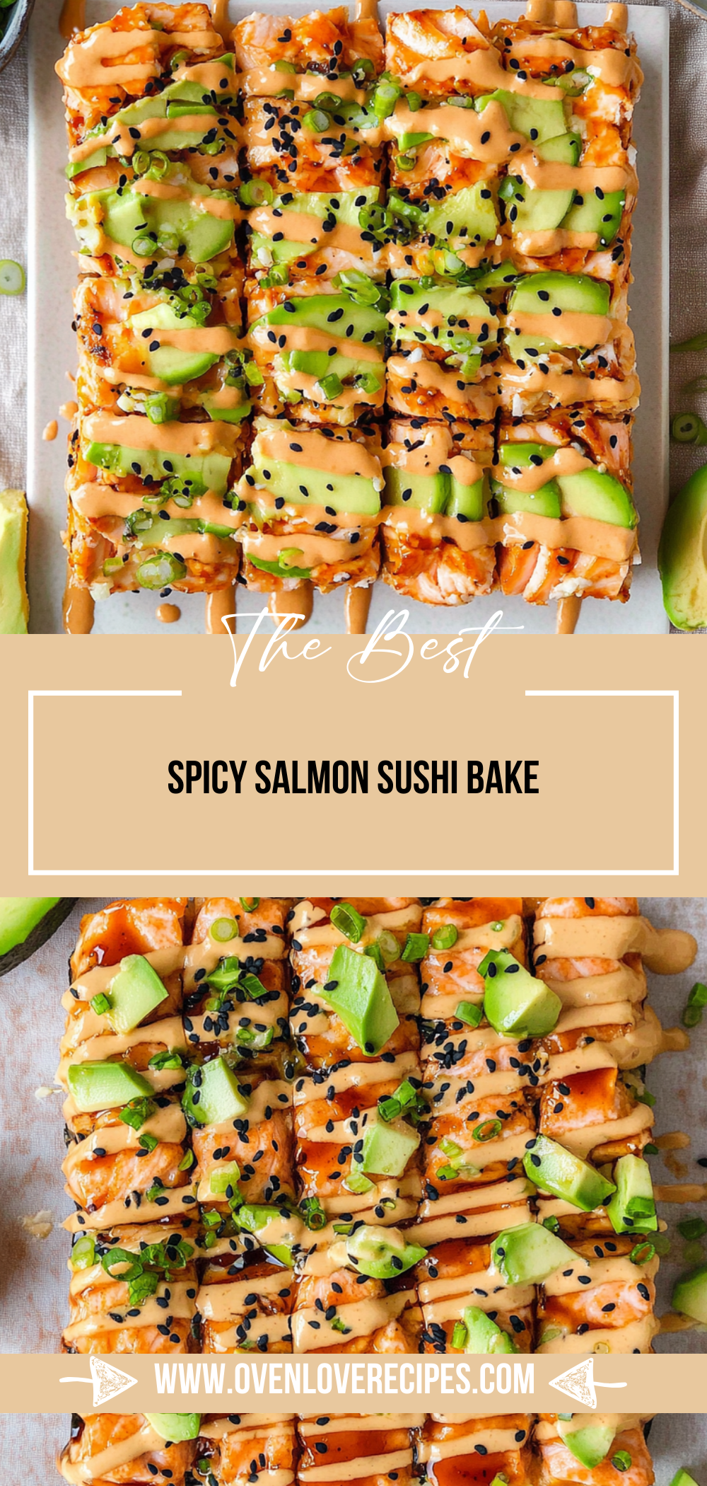 Spicy Salmon Sushi Bake