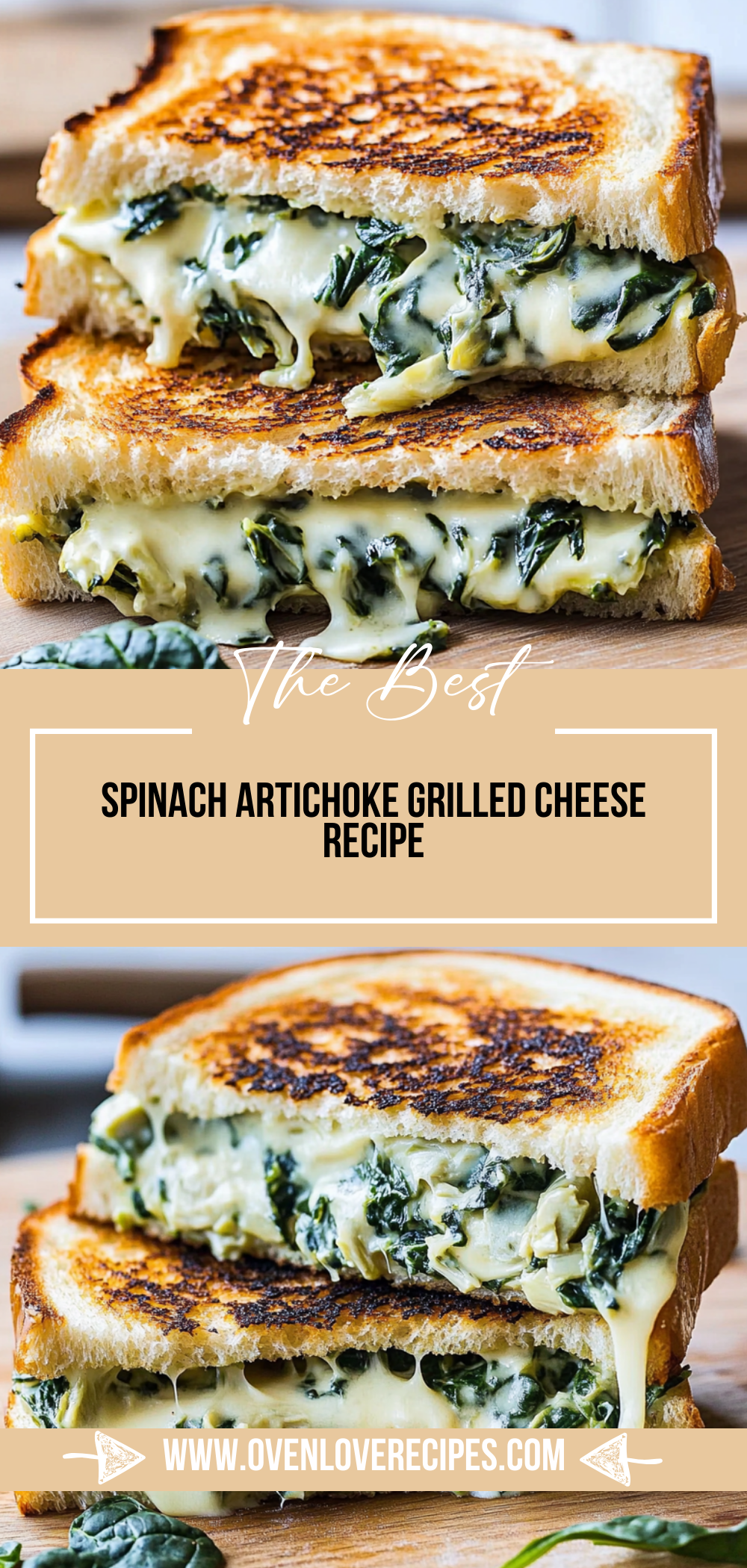 Spinach Artichoke Grilled Cheese Recipe