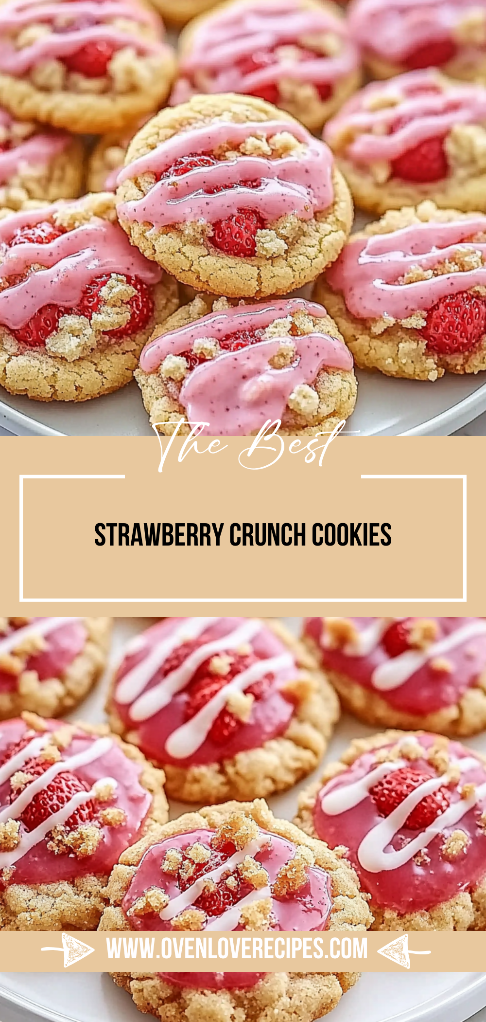 Strawberry Crunch Cookies
