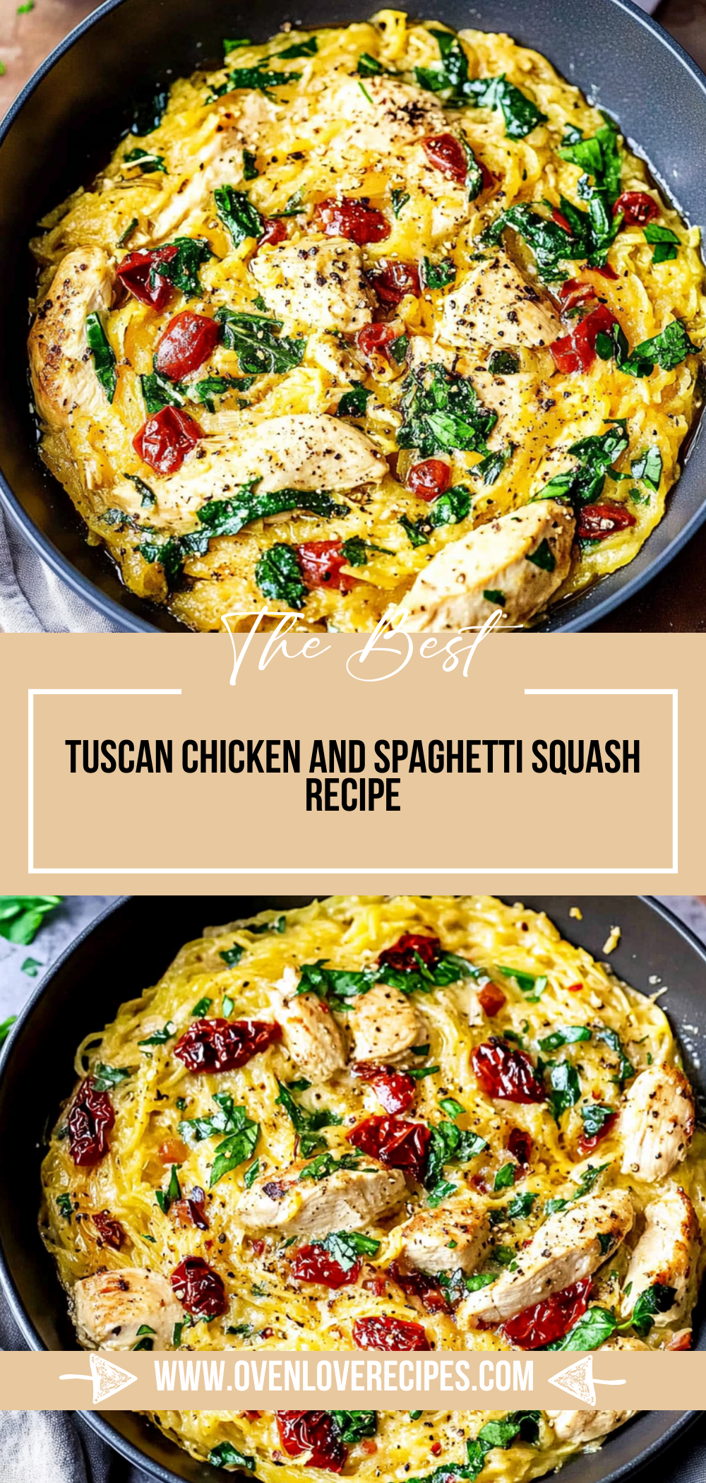 Tuscan Chicken and Spaghetti Squash Recipe