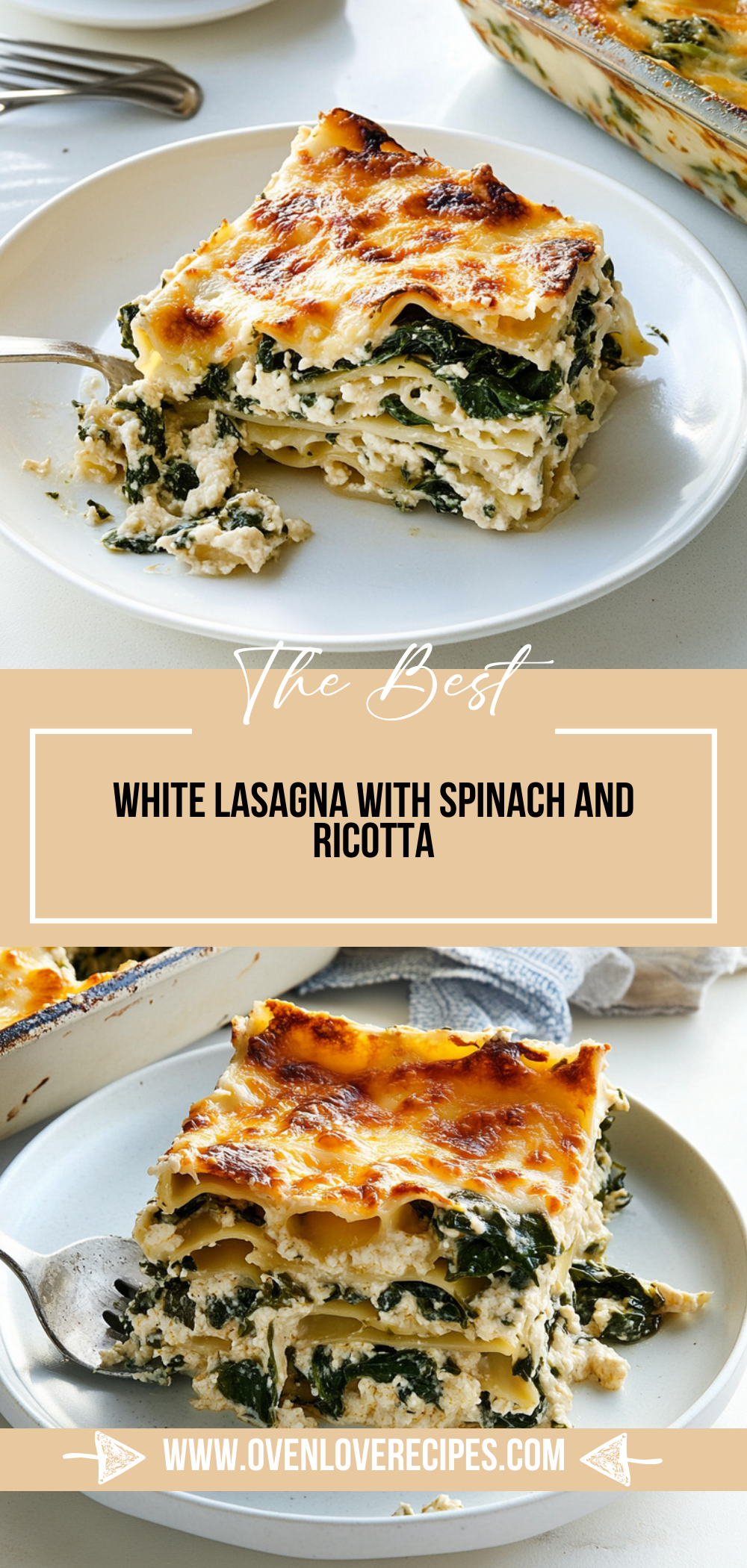 White Lasagna with Spinach