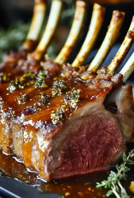 Mouthwatering Roast Rack of Lamb with Apricot Mustard Glaze